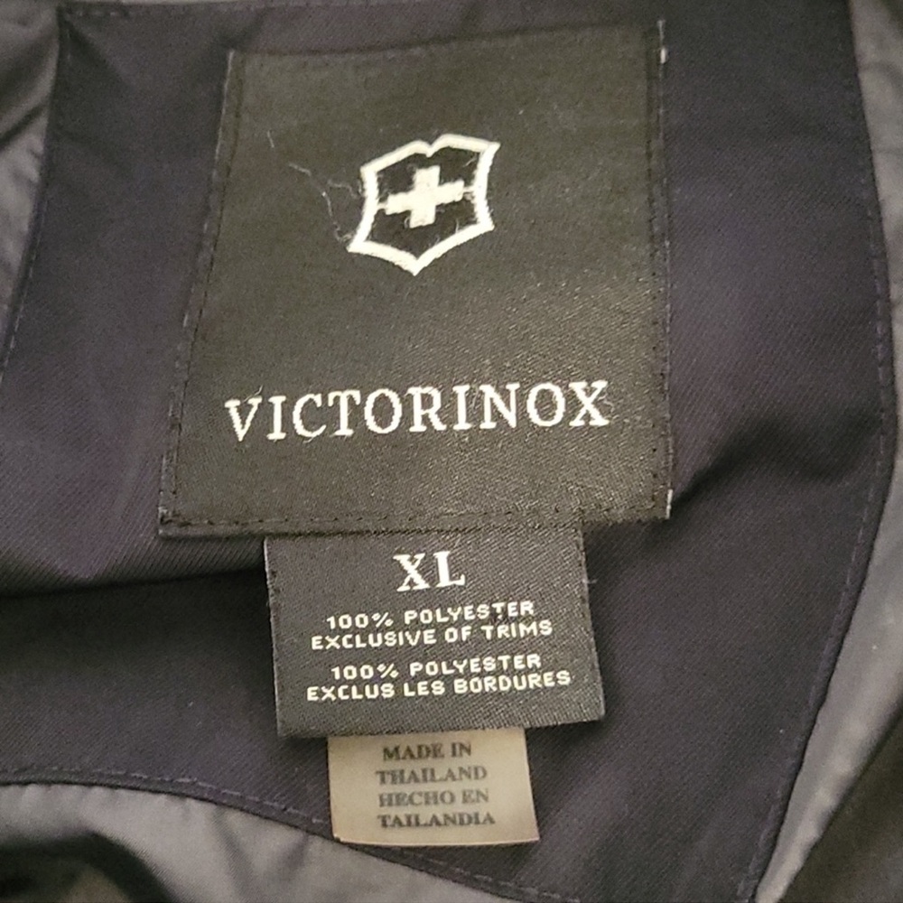 Victorinox Jacket SwissArmy Black Full Length Parka Coat Size XL - Picture 5 of 16